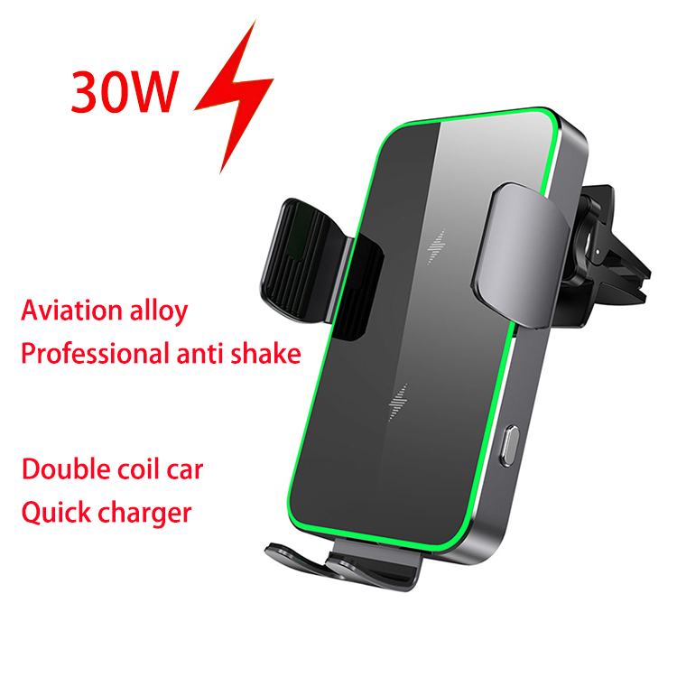 Magnetic Charging Cable - Qi2 draadloze autolader telefoonhouder ventilatieopening montage