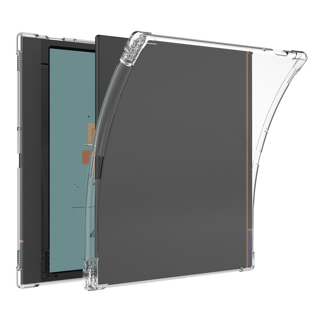 E-Ink Tablet Reader - Transparante tabletbeschermhoes met penhouder en airbag,