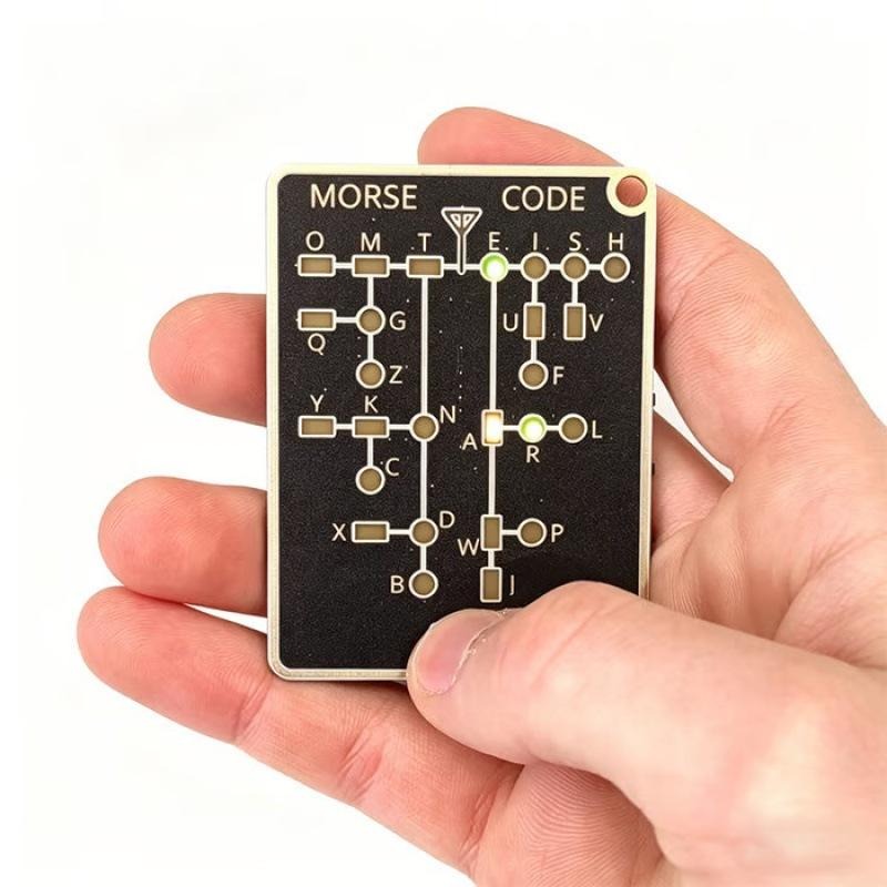 Electronics And Gadgets With Y - Draagbare Morsecode-trainerkaart met LED, een elektronisch
